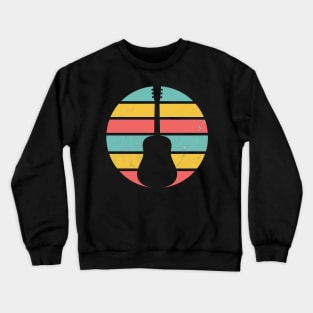 Acoustic Guitar Vintage Distressed Crewneck Sweatshirt